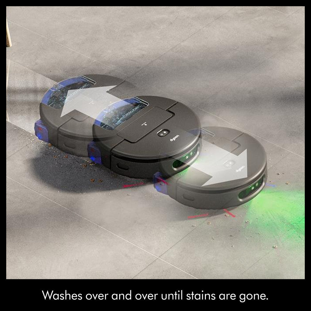 Dyson Spot+Scrub AI Robot Vacuum Cleaner – Smart Vacuum & Floor Scrubbing Robot, Black/Blue (RB05-A)