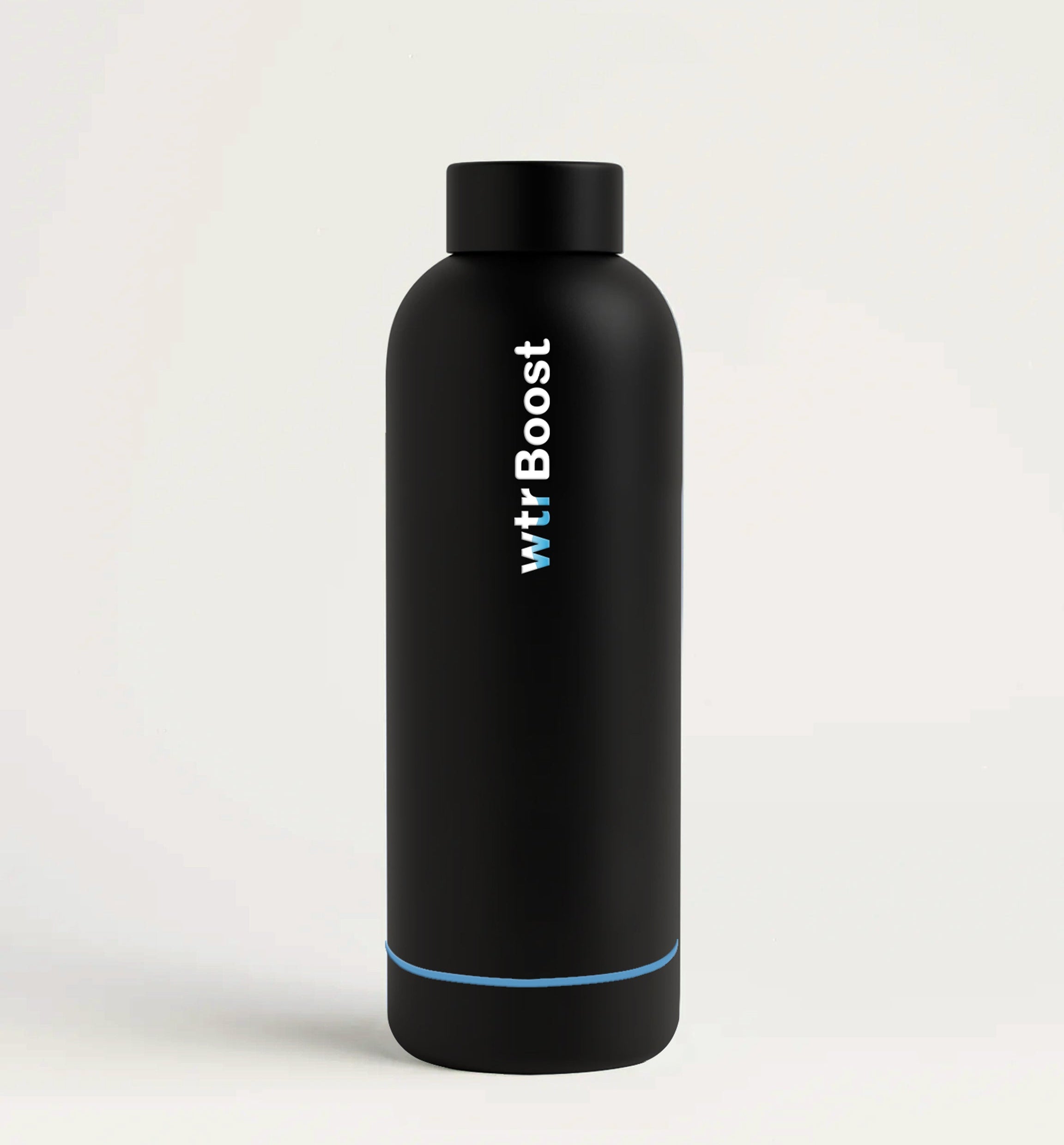 WTR Boost Matt Black Insulated Stainless Steel Bottle 500ml