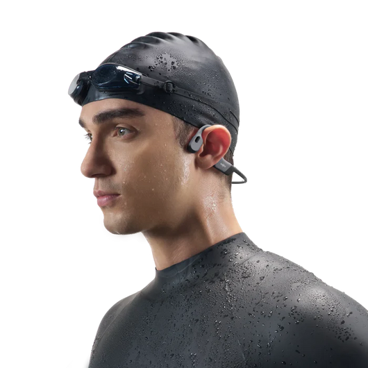 SHOKZ OpenSwim ProHeadphonesThanks to OpenSwim Pro's durable IP68 waterproof rating, submerge your OpenSwim Pro up to 2 meters for 2 hours, seamlessly playing your tunes with perfection. Switch between Bluetooth and MP3 mode for uninterrupted music with t