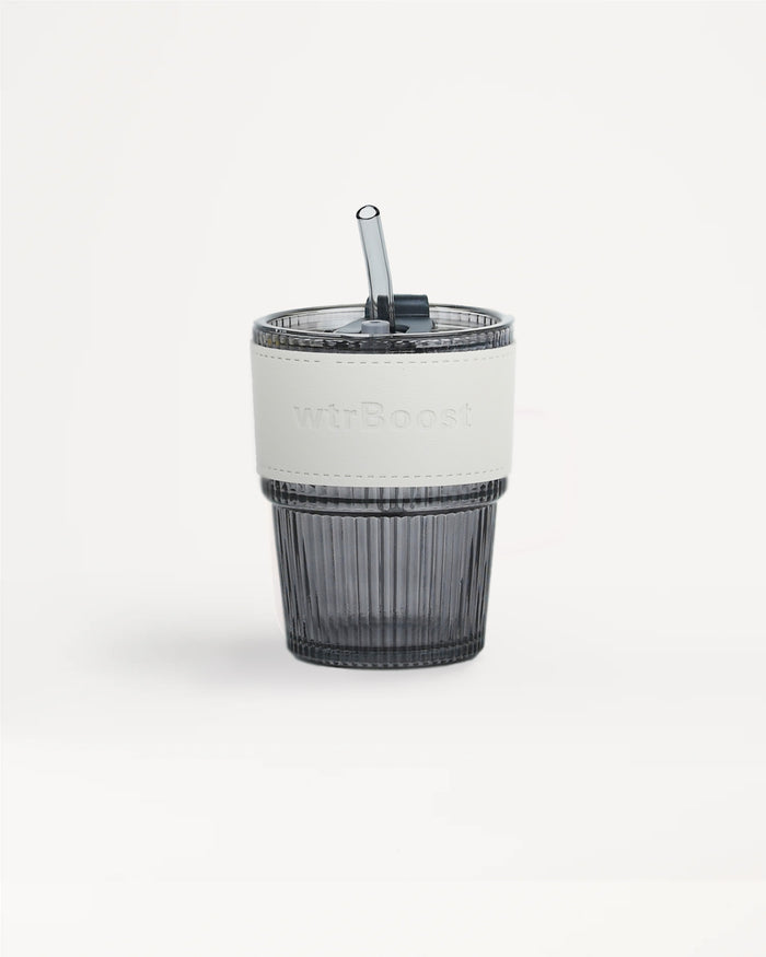 WTR Boost Glass Tumbler with Straw - 330mlKitchen StorageThe WTR Boost Stylish Heat-Resistant Glass Tumbler with Straw seamlessly blends functionality with elegance, making it an essential addition to your drinkware collection. Key Features: Heat-Resistan