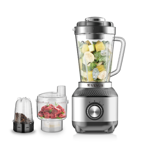 VENUS VB18PT 3-in-1 Blender – 1.8L, 600W, Meat Mincer & Grinder, Stainless Steel BladesKitchen AppliancesThe VENUS VB18PT 3-in-1 Blender is designed to streamline your kitchen tasks with its multifunctional capabilities. Powered by a robust 600W motor, it