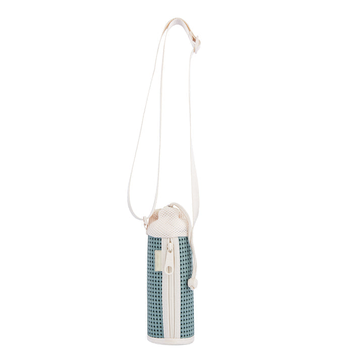 Light+Nine Bottle Bag Bistro Green | Insulated Water Bottle Bag | Adjustable Crossbody Bottle Holder