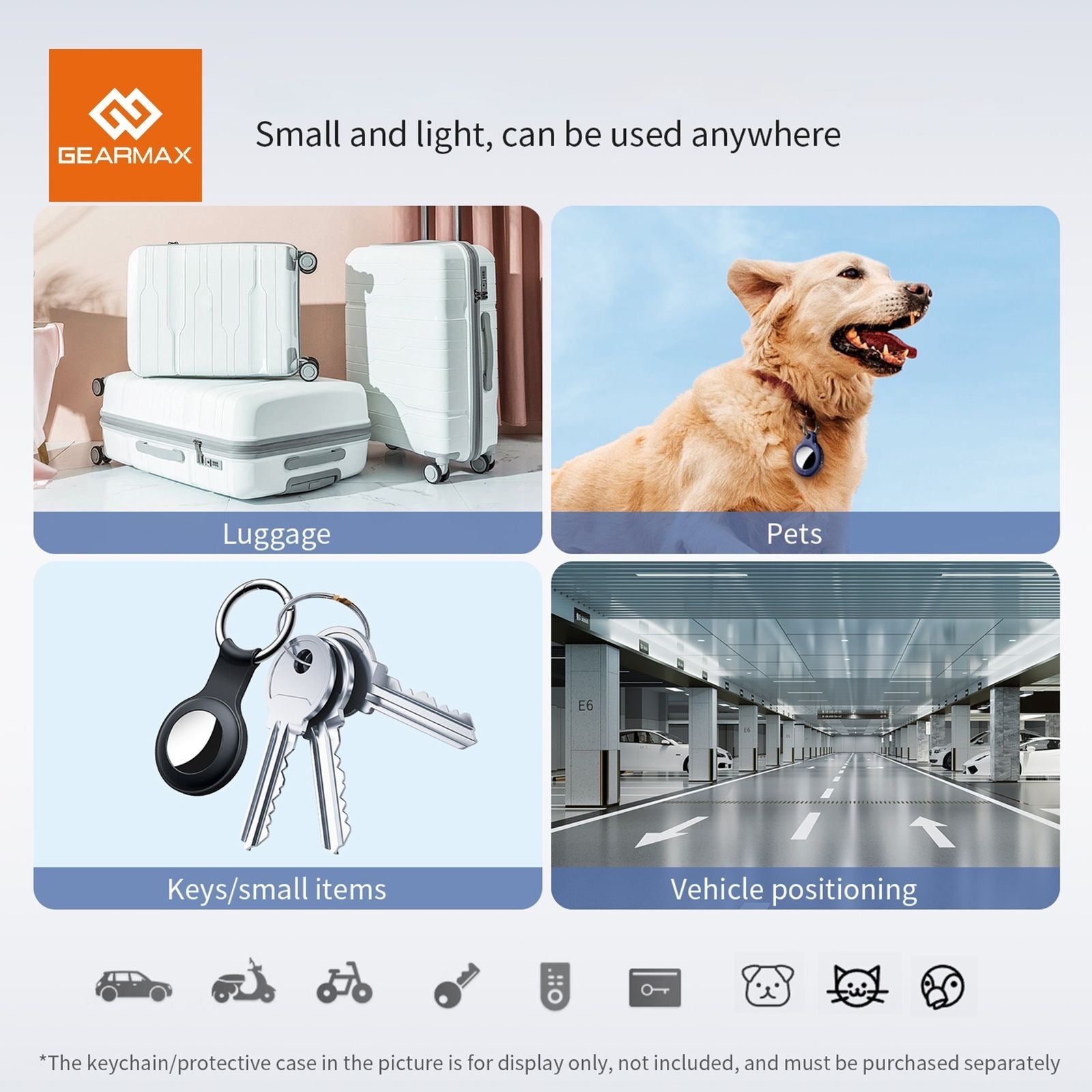 GEARMAX iTag Location Tracker | Anti-Loss Device with Apple Find My Support | Global Positioning & Long Battery LifeMobile AccessoriesGEARMAX iTag Location Tracking Anti-Loss Device – Works with Apple Find My Never lose track of your valuables again with