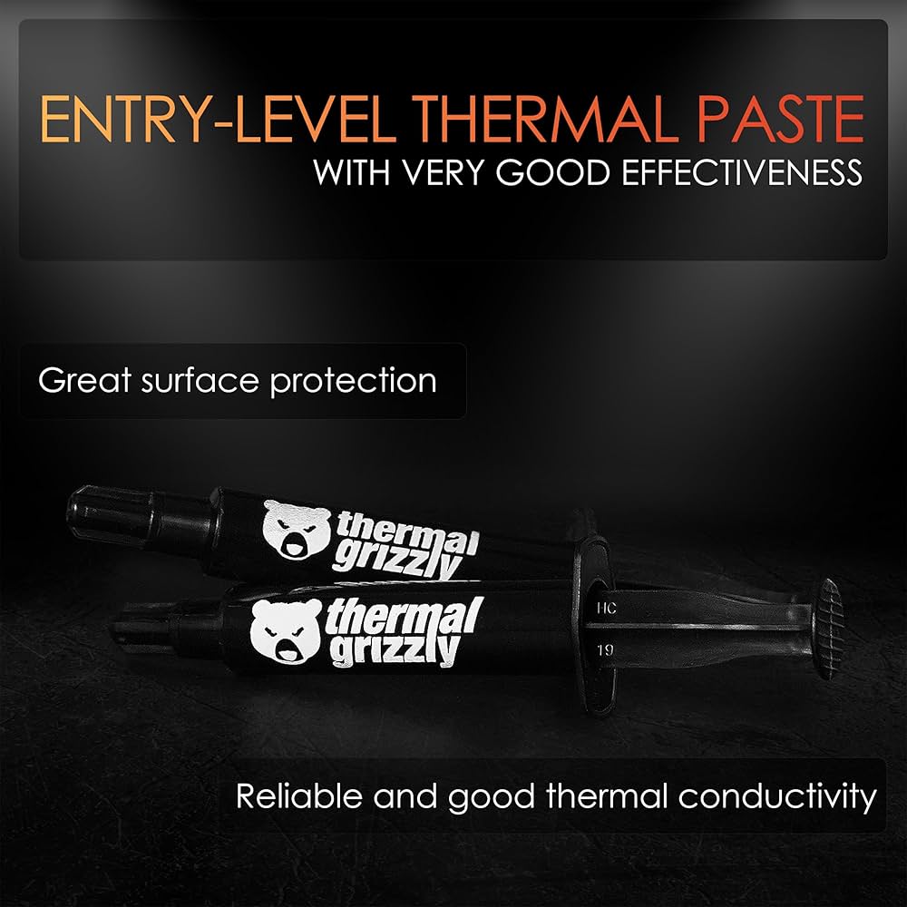 Thermal Grizzly Aeronaut High Performance Thermal Paste, Premium CPU & GPU Thermal Compound for Gaming PCs, Laptops and Workstations
