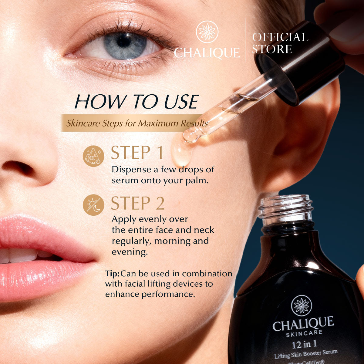 CHALIQUE 12-in-1 Lifting Skin Booster Serum – Multi-Action Anti-Aging Facial Serum