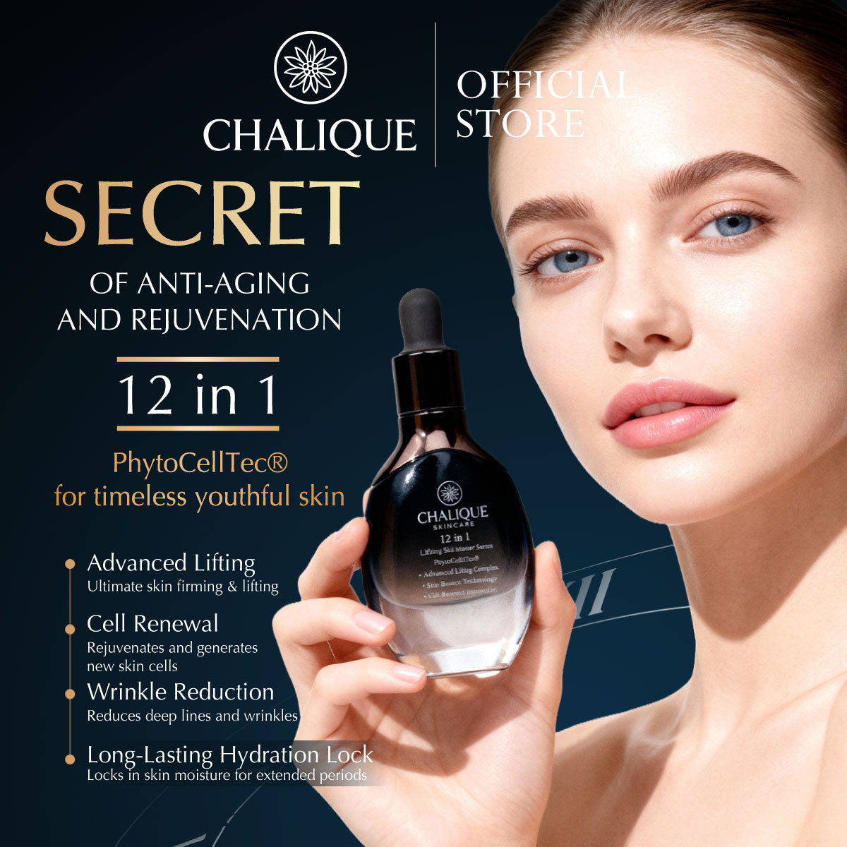 CHALIQUE 12-in-1 Lifting Skin Booster Serum – Multi-Action Anti-Aging Facial Serum