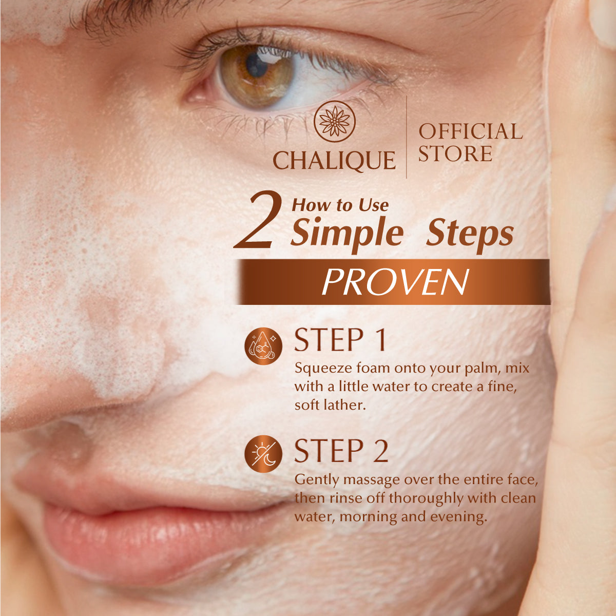 CHALIQUE Collagen Gold 24K Cleansing Foam – Hydrating Facial Cleanser