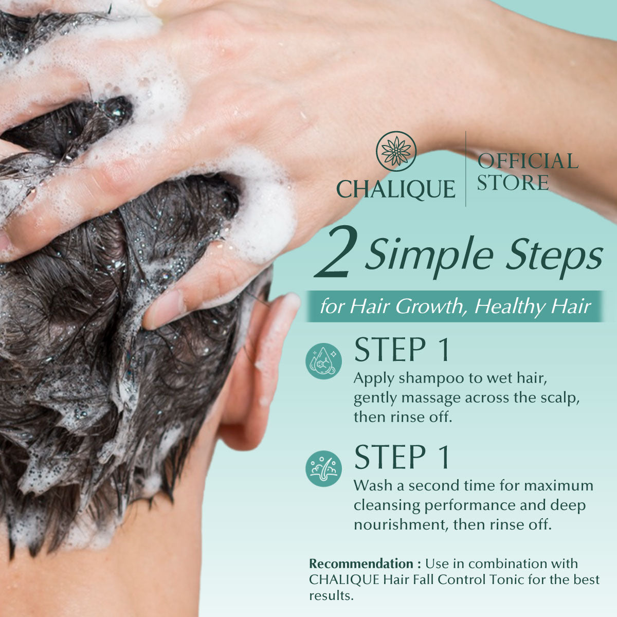 CHALIQUE Hair Fall Control Shampoo – Strengthening & Scalp Care Shampoo
