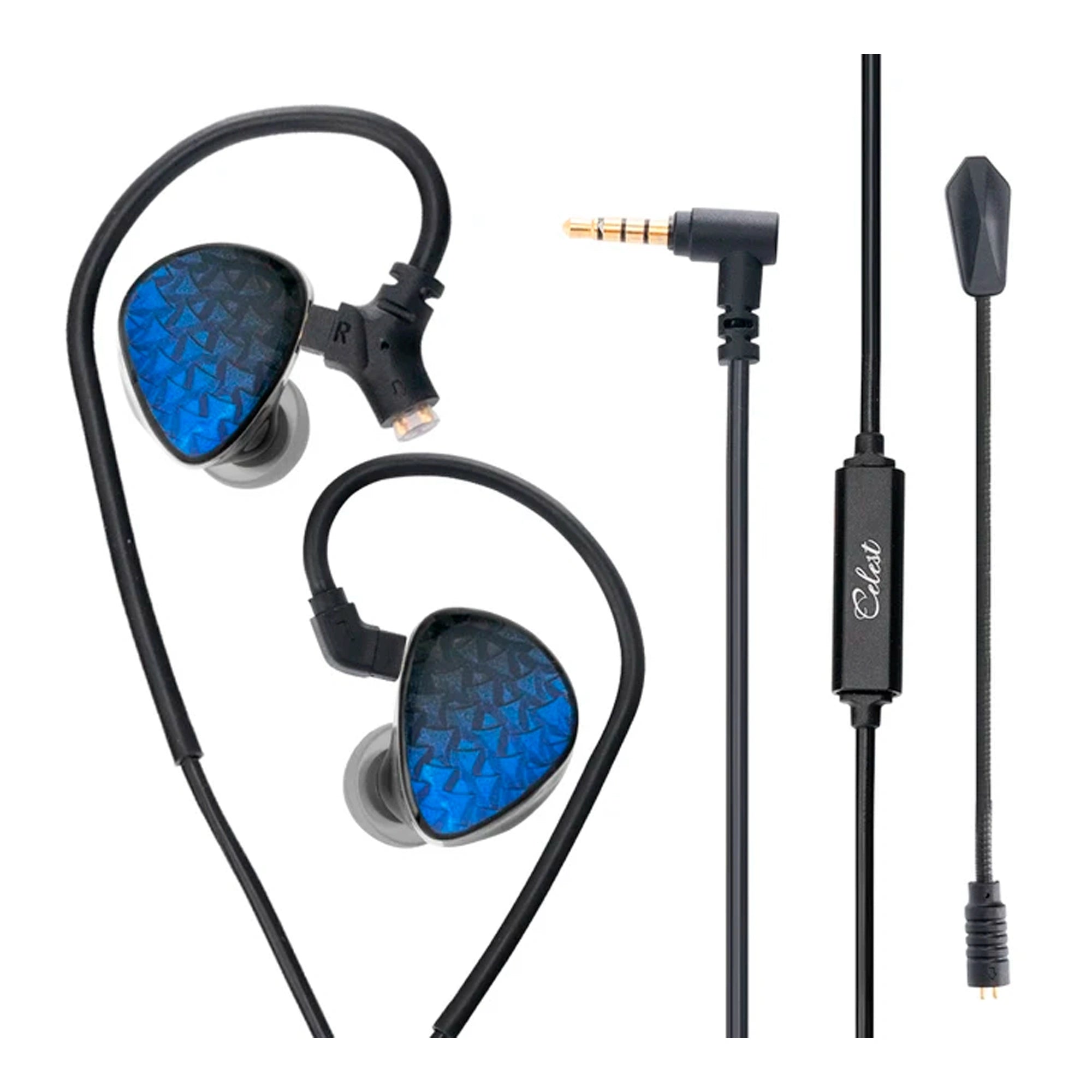 Celest Wyvern Black Remaster (with Boom Mic) lapis lazuli 3.5mm