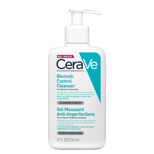 CeraVe Blemish Control Cleanser Face Wash For Acne & Blemish Prone Skin With 3 Essential Ceramides, Salicylic Acid, & Niacinamide 236ml