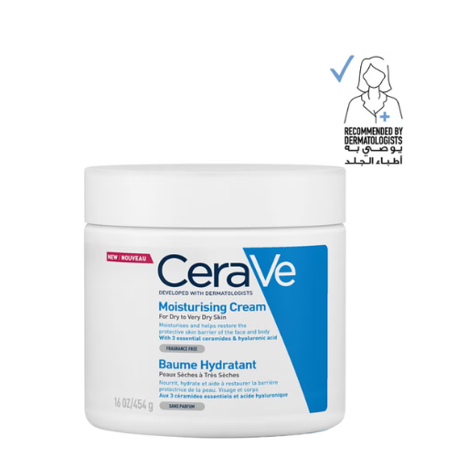 CeraVe Moisturizing Cream For Dry Skin With Hyaluronic AcidPersonal CareCeraVe Moisturizing Cream is a dermatologist-developed formula designed to provide intense hydration for dry to very dry skin. Enriched with Hyaluronic Acid and 3 Essential Ceramides