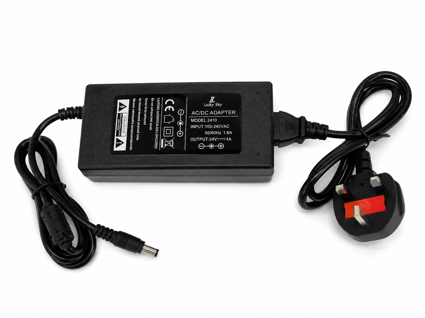 24V 4A AC/DC Power Supply Adapter – 96W Switching Power Adapter with UK Plug for 3D Printers, LED Lights, CCTV & Monitors UAE