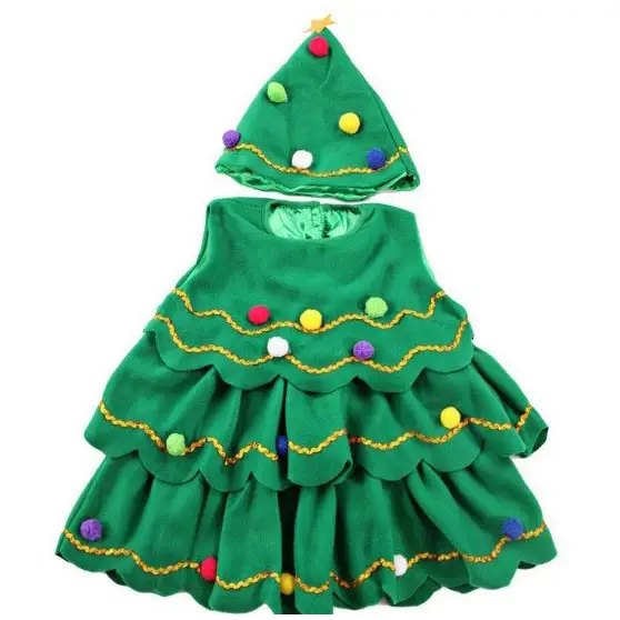 Christmas Tree Costume for Kids festive holiday outfit