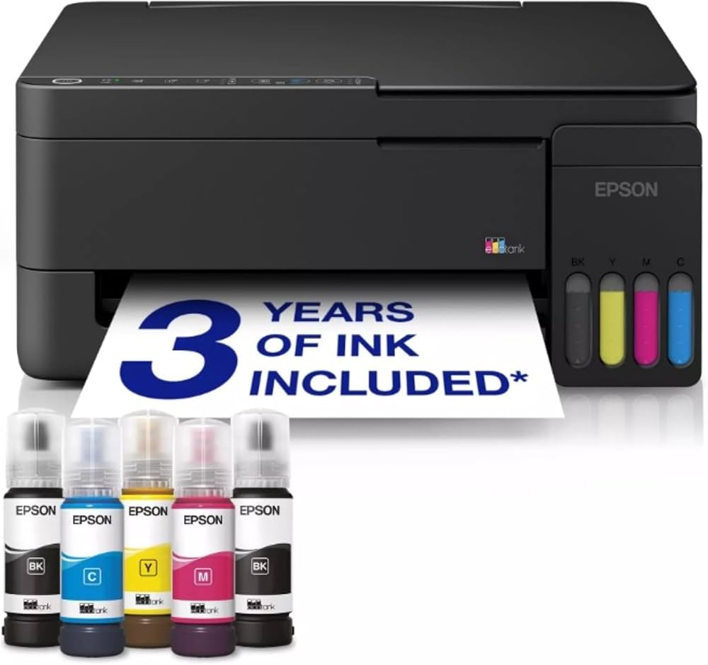 Epson EcoTank L3351 A4 Colour All-in-One Ink Tank Printer | Print, Copy & Scan | Wireless Wi-Fi | Up to 3 Years of Ink | Home Printer