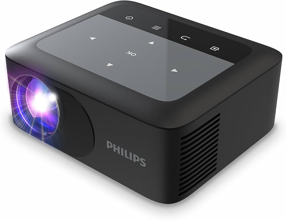 Philips NeoPix 110, True HD 720p Mini Video Projector with intergrated Dual Band Wi-fi Screen mirroringAudio & VideoTRUE HD 720p: Elevate your viewing experience and enjoy your entertainment to the fullest with our 720p HD resolution. WI-FI SCREEN MIRRORI