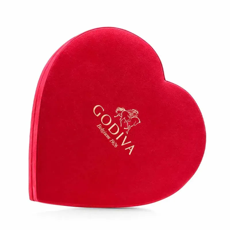 Godiva Coeur Velvet Gift Box Red 12 Pcs | Assorted Belgian Chocolates | Premium Chocolate Gift Box