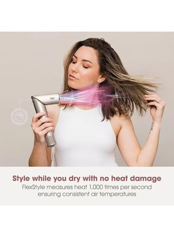 Shark FlexStyle 5-in-1 Hair Dryer & Air Styler HD441SLME, Stone