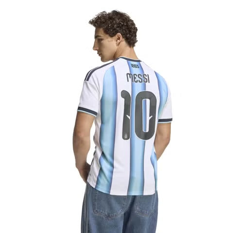 adidas Argentina 2026 Home Messi Jersey, Official Argentina National Team Football Shirt, Lionel Messi #10, AEROREADY Moisture-Wicking Fabric, Short Sleeve Soccer Jersey