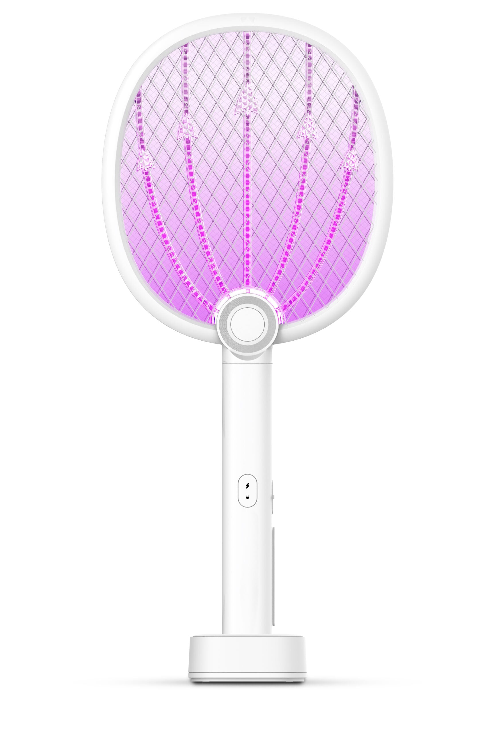 Taktik Mosquito Swatter With Built-in LED Light 2700VHome & OutdoorEliminate pesky insects with the Taktik Mosquito Swatter. This electric swatter delivers 2700 volts of immediate shock effectiveness, powered by a rechargeable battery. With a built-in LED