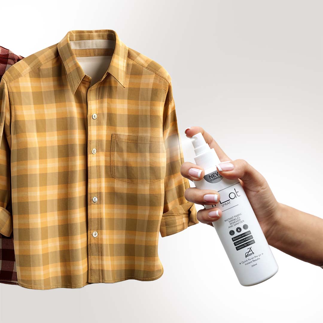 iFlat Spray Instant Fabric Wrinkles RemoverHome Appliances👕 Instant Wrinkle Release – Quickly removes wrinkles from clothes, linens, curtains & upholstery with a few sprays. ✈️ Perfect for Travel & Daily Use – Lightweight and compact for suitcases, offic
