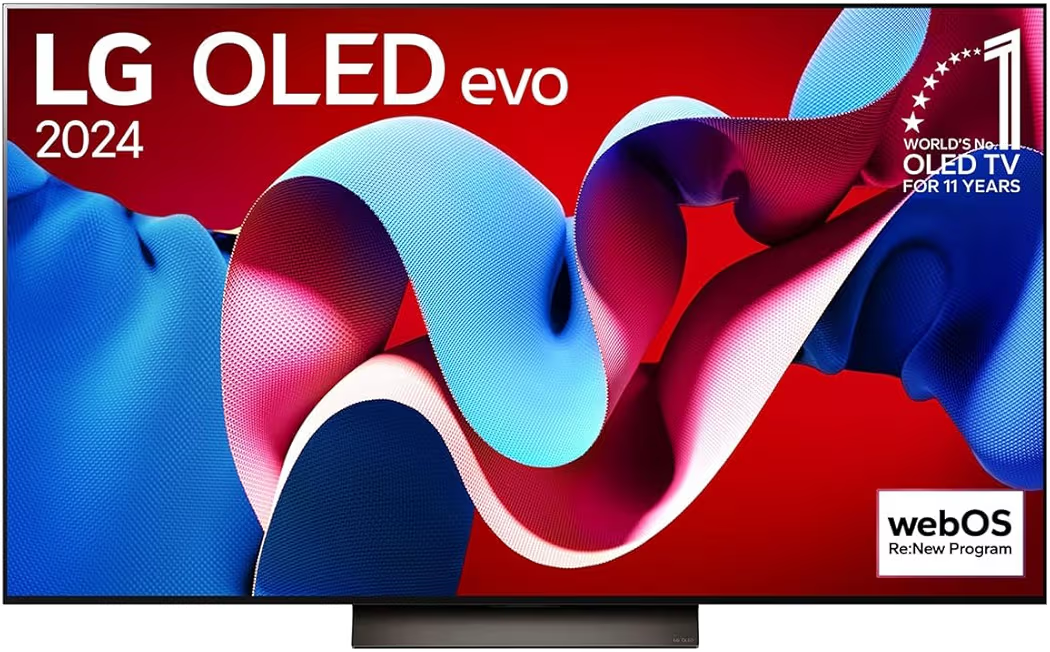 LG OLED evo C4 77-Inch Smart 4K UHD OLED TV, AI Processor, webOS 24, Dolby Vision, Dolby Atmos, Magic Remote, Black