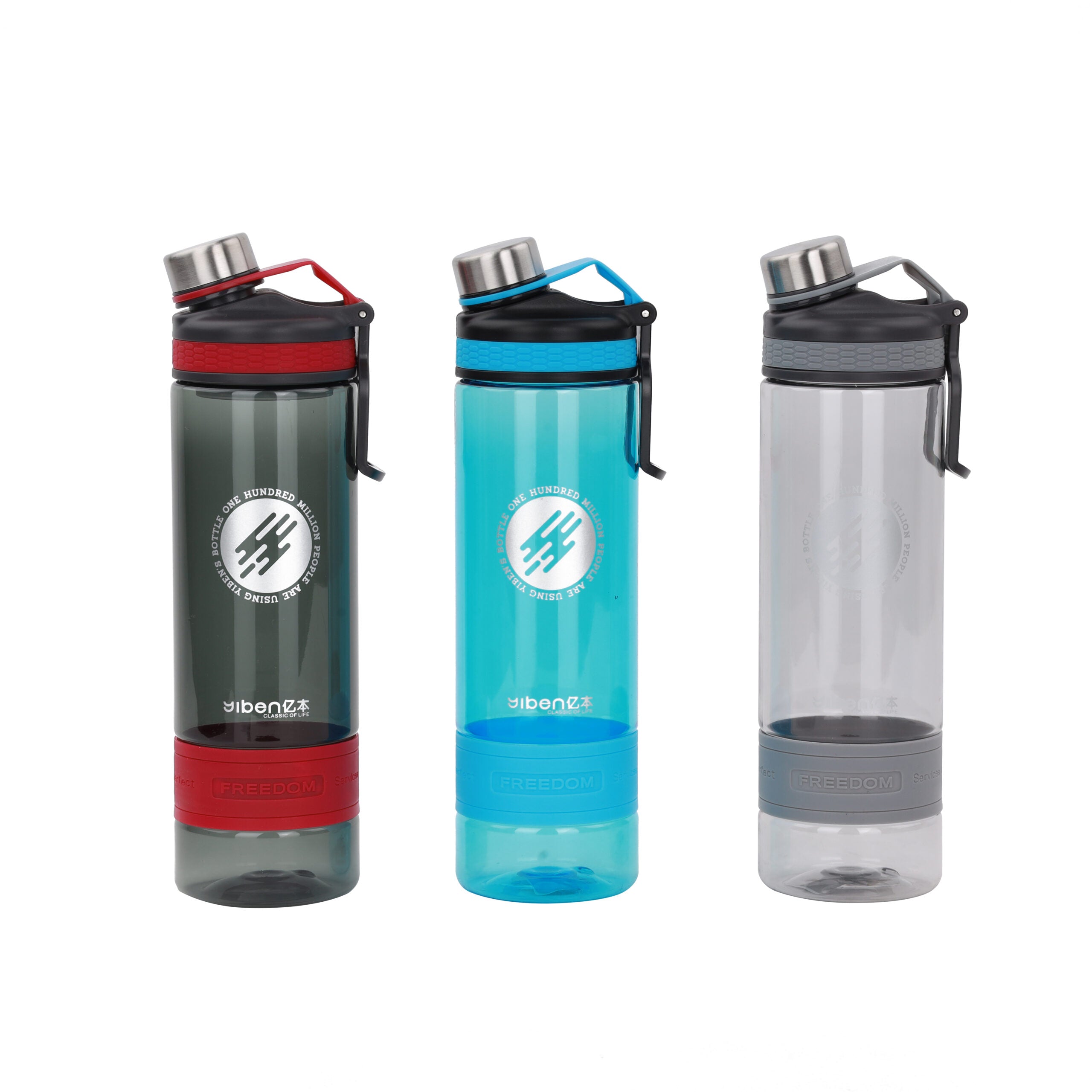 G-SPARK Water Bottle, DH11584Sustainable LivingThe G-SPARK WATER BOTTLE is the perfect hydration companion for your workouts or runs. With a large capacity and secure lid, you can stay hydrated without the risk of spills. The silicone handle adds comfort