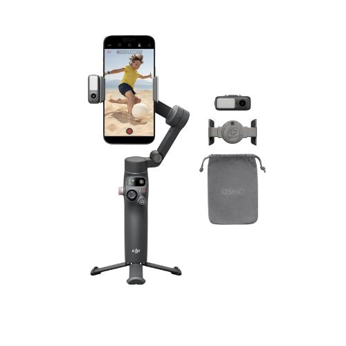 DJI Osmo Mobile 7P Gimbal Stabilizer for iPhone, Android, Native Tracking, Lighting, 3-Axis Phone Gimbal, Quick Launch, One-Tap Edit, Built-in Extension Rod & Tripod, 10hrs Use, Phone ChargingCameras🎥 3-Axis Stabilization: Ensures smooth, shake-free foot
