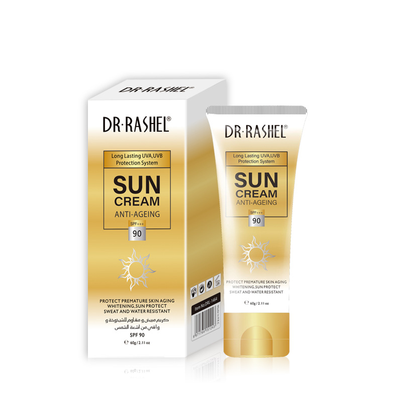 DR. RASHEL Anti-Aging And Whitening Sunscreen Spf 90 White 60gPersonal Care🌞 High SPF 90 Protection: Offers robust defense against harmful UVA and UVB rays, preventing sunburn and premature skin aging. 💧 Moisturizing Formula: Hydrates the skin, supporti