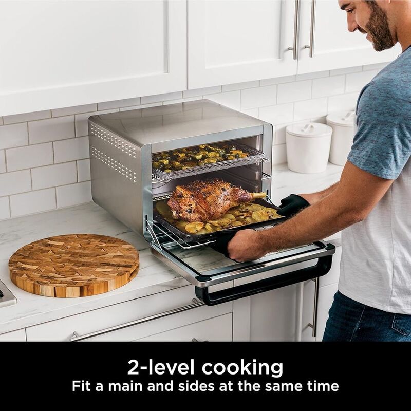 Ninja Foodi XL Pro air frying food