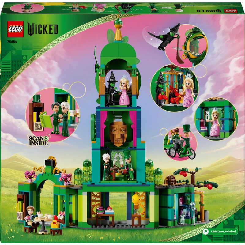 LEGO Wicked Emerald City colorful display model