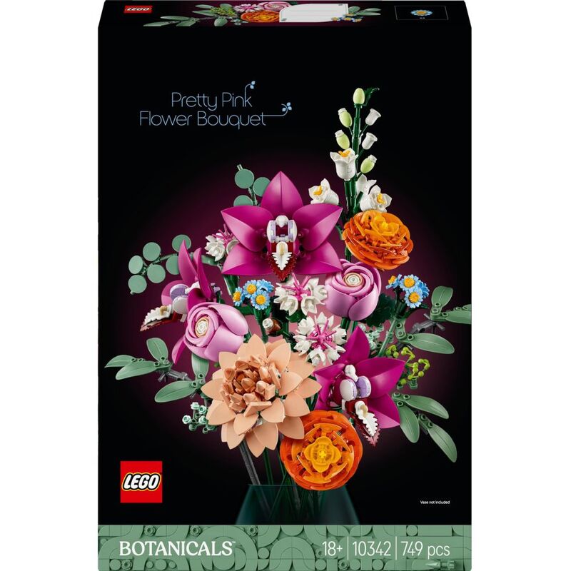 LEGO Botanicals Pretty Pink Flower Bouquet 10342 building set