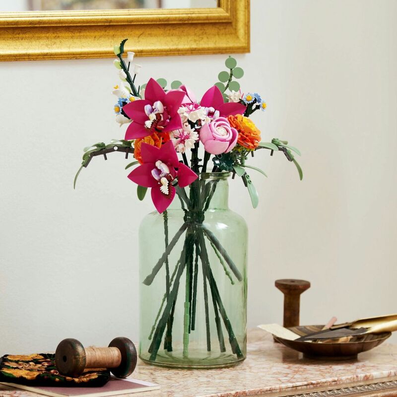LEGO artificial flowers home décor bouquet