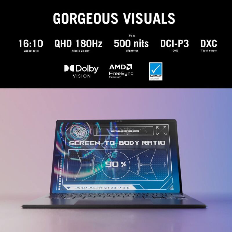 ASUS ROG Flow Z13 GZ302EA-RU016W Gaming Laptop – AMD Ryzen AI Max+ 395, 32GB RAM, 1TB SSD, 13.4" 2.5K Touchscreen 180Hz, Windows 11 Home, Off Black