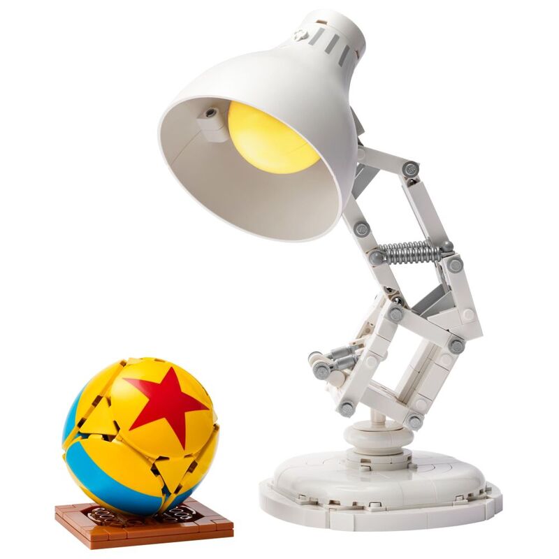 Pixar Luxo Jr. lamp LEGO collectible set