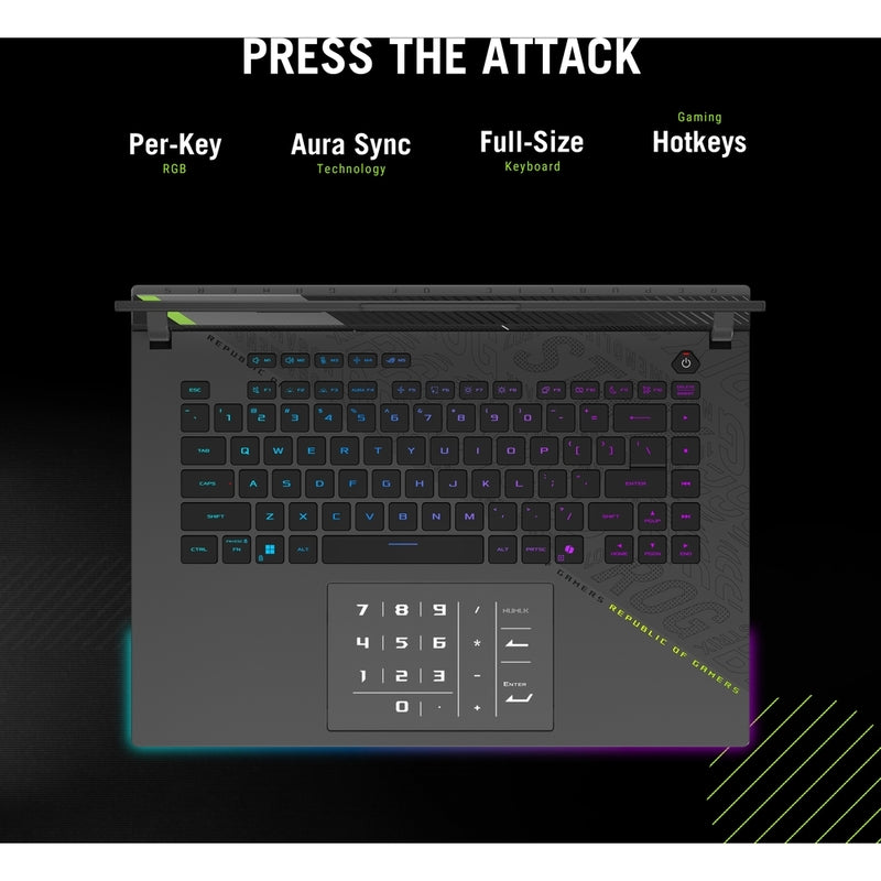 ASUS ROG Strix G16 Gaming Laptop – AMD Ryzen 9 9955HX3D, 32GB RAM, 1TB SSD, NVIDIA GeForce RTX 5070 Ti 12GB, 16" 2.5K 240Hz IPS, Windows 11 Home, Eclipse Gray