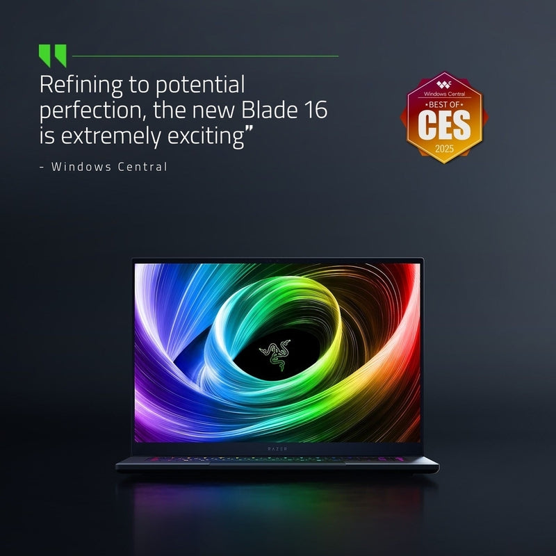 Razer Blade 16 (2025) – Ryzen AI 9 365, RTX 5080 16GB, 32GB RAM, 1TB SSD, 16" QHD+ 240Hz OLED, Black