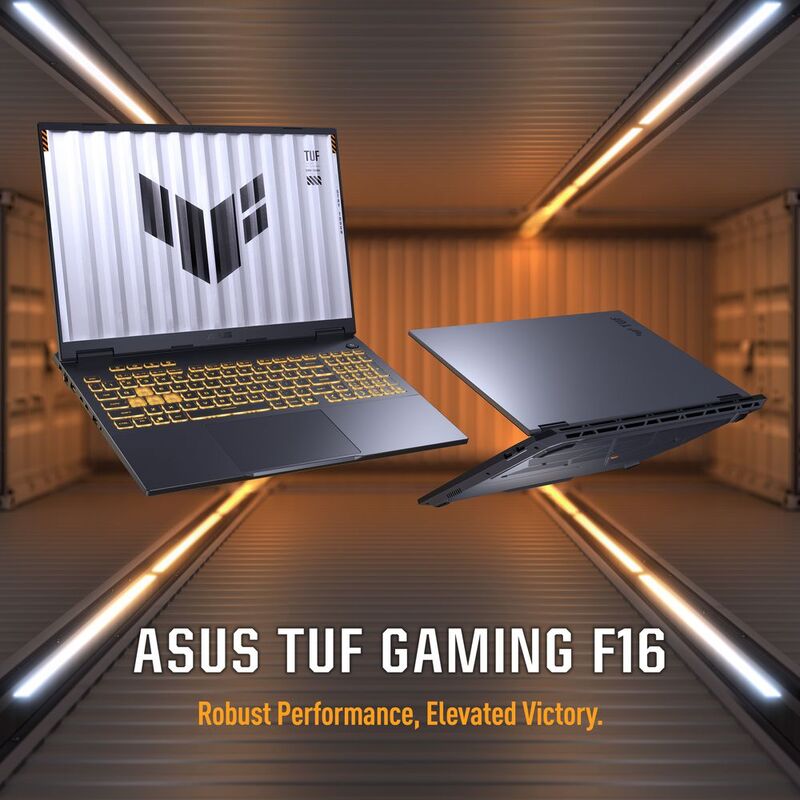 ASUS TUF Gaming F16 (2025) – i7-14650HX, RTX 5050 8GB 115W, 16GB, 1TB, 165Hz FHD+, MIL-STD, Jaeger Gray
