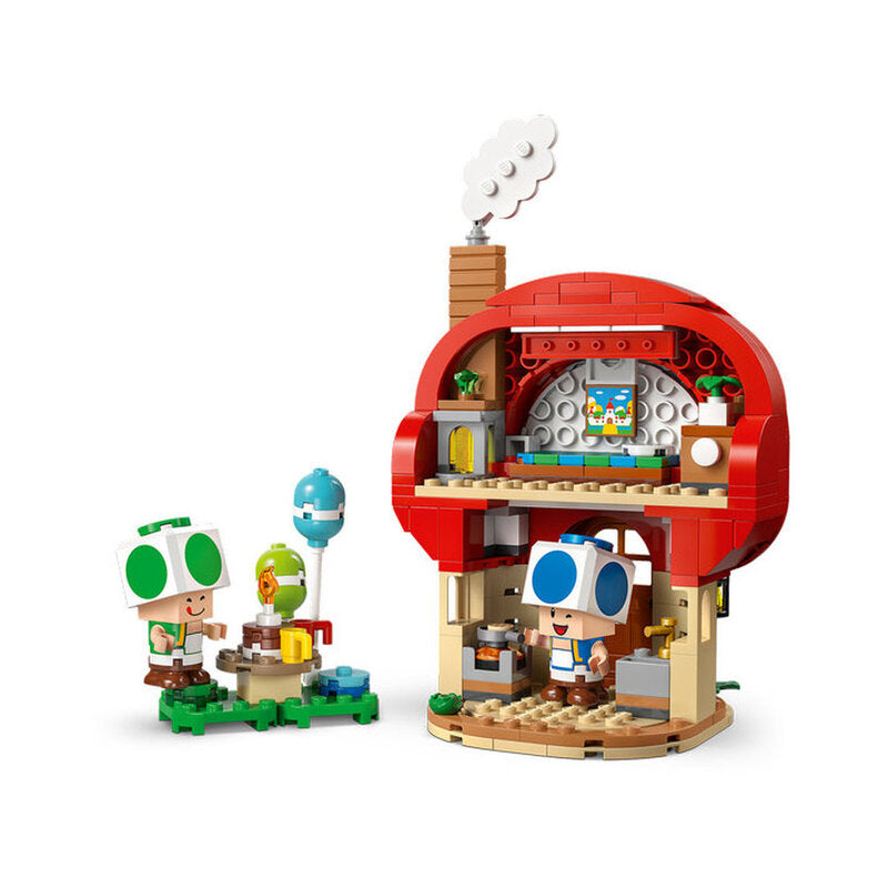 LEGO Toad character with Super Mario game elements