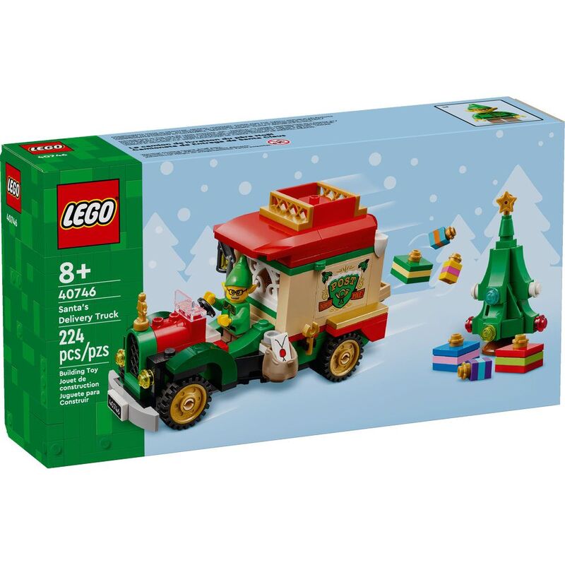 Santa minifigure with delivery truck LEGO set 40746