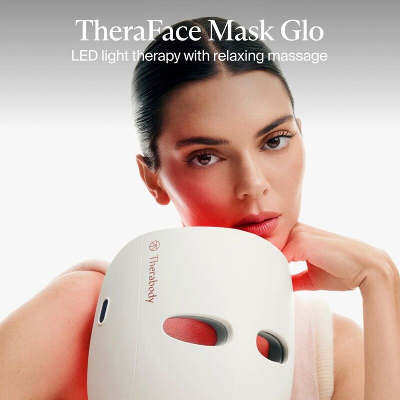 Therabody TheraFace Mask Glo – 504 LEDs, 3 Wavelengths, 12-Min Treatment, VibraWave, Clinically Proven