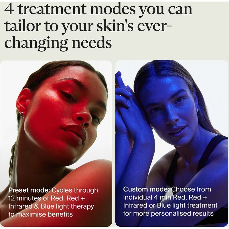 Therabody TheraFace Mask Glo – 504 LEDs, 3 Wavelengths, 12-Min Treatment, VibraWave, Clinically Proven