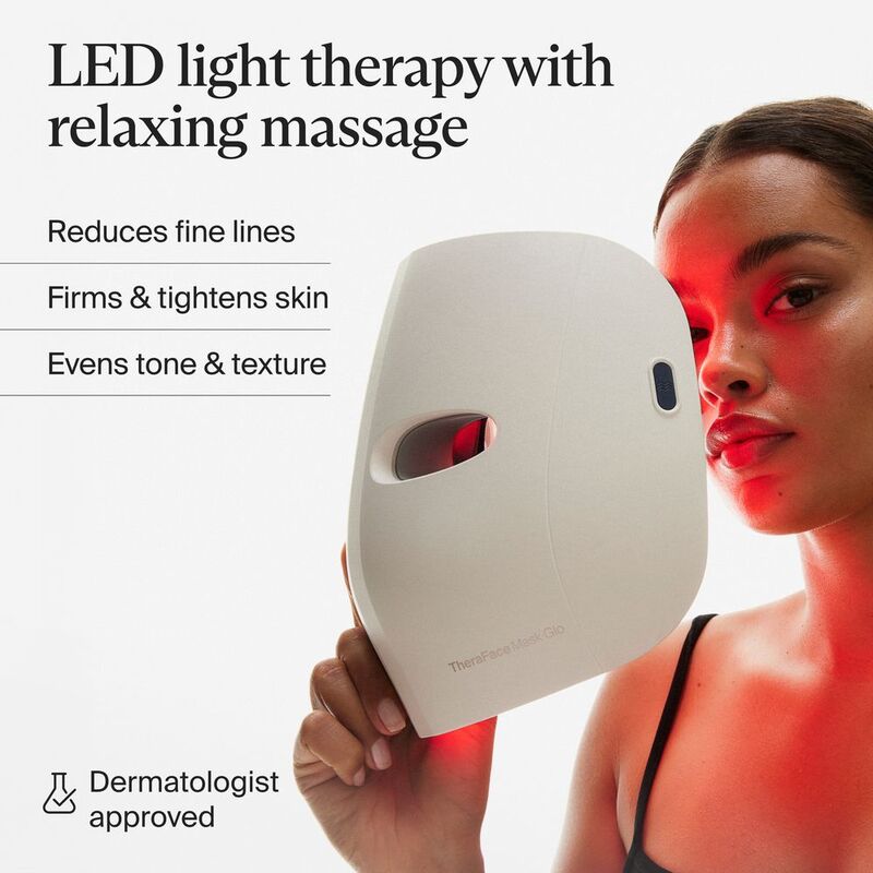 Therabody TheraFace Mask Glo – 504 LEDs, 3 Wavelengths, 12-Min Treatment, VibraWave, Clinically Proven