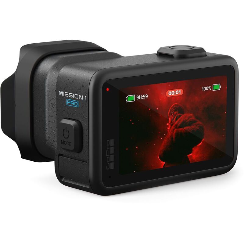 GoPro action camera with image stabilization close-up