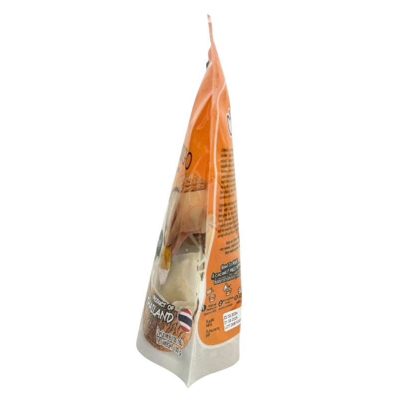 CHIMMA Dried Mango with Coconut Milk Dip 100GSnacksEnjoy the naturally sweet and tangy flavor of premium Thai sun-ripened mangoes, carefully dried to preserve their soft, chewy texture. The luscious mango pairs beautifully with the smooth and creamy cocon