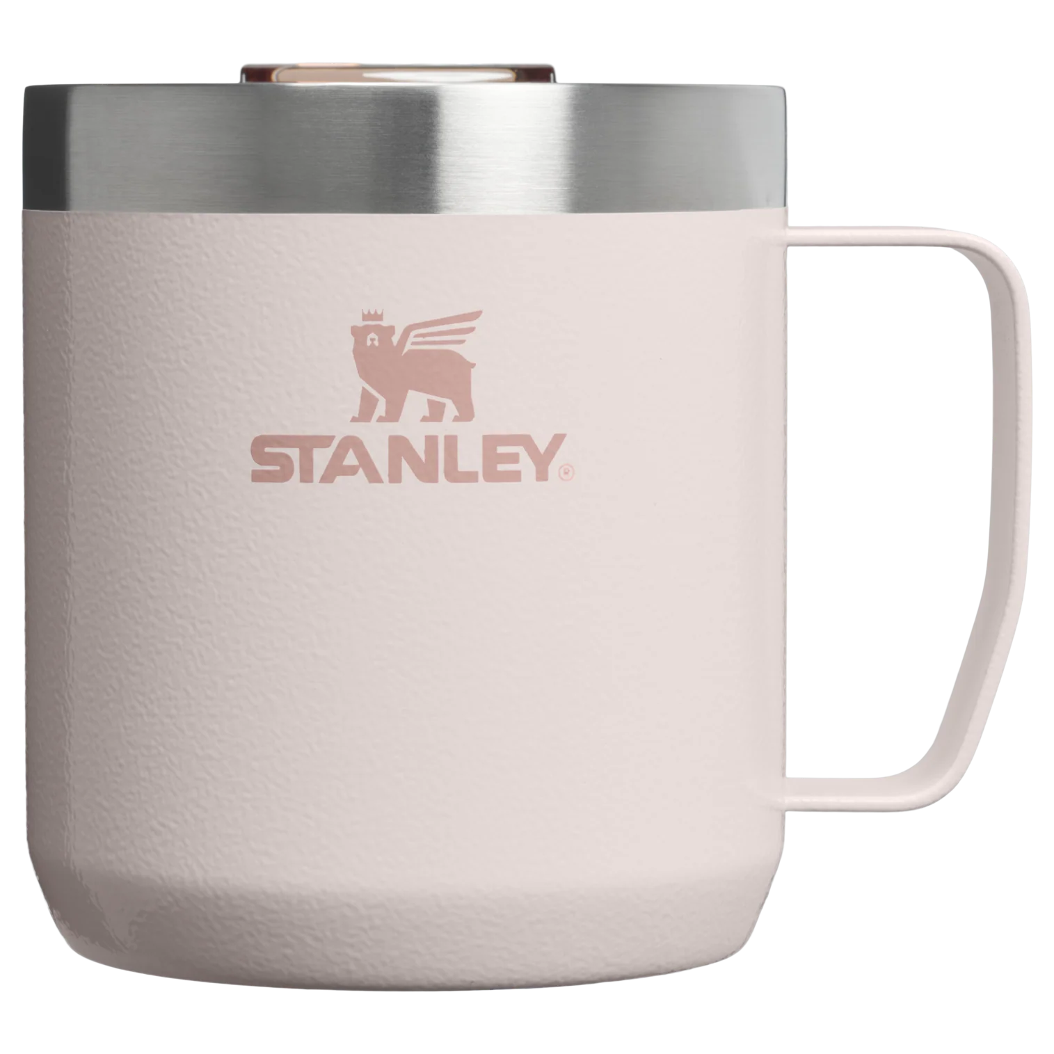 Stanley Classic Legendary Camp Mug 0.35L Rose Quartz | Insulated Stainless Steel Travel Mug | 1.5 Hrs Hot, 3 Hrs Cold | Dishwasher Safe | BPA-Free