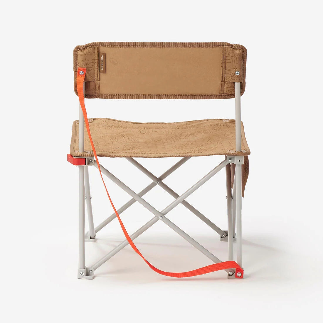 QUECHUA Low Camping Chair 100 – Compact Foldable Outdoor Chair with Carry Strap