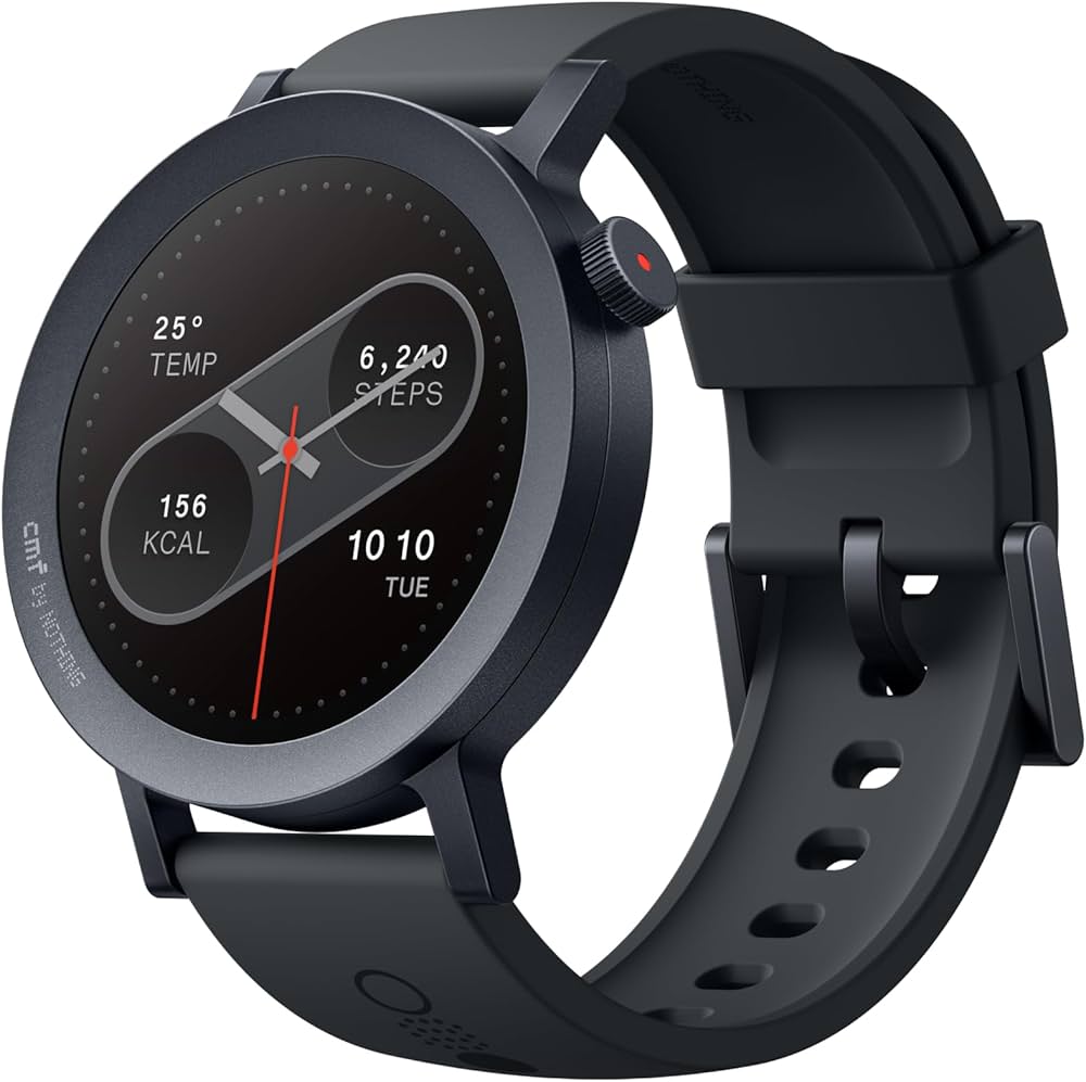 CMF by Nothing Watch Pro 2, 1.32" AMOLED Display, Built-in multi-system GPS, 120 Sports Modes, Smart Sleep Algorithm, Bluetooth calling with AI noise reduction, Middle East VersionWearablesExperience the perfect balance of comfort and style with CMF by No