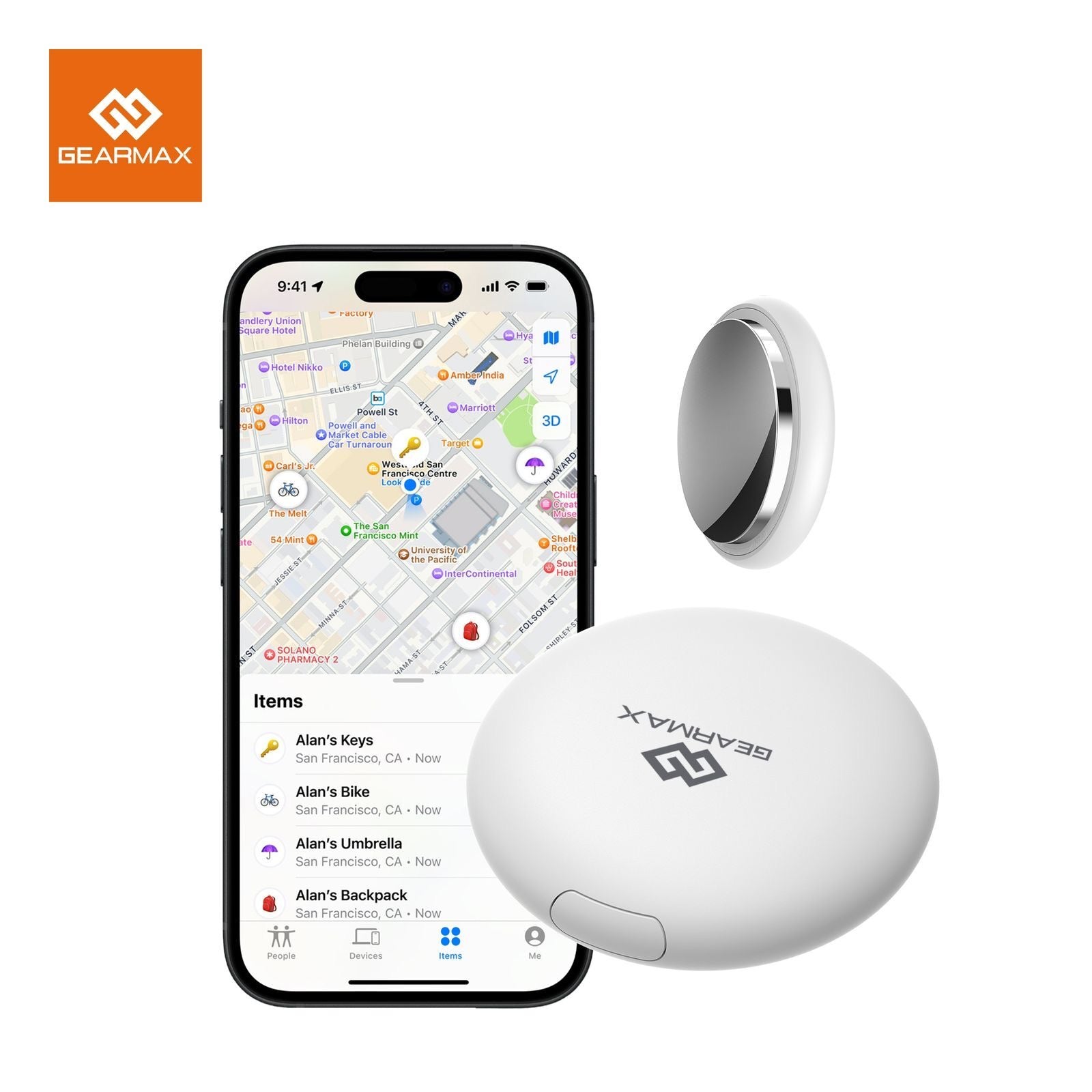 GEARMAX iTag Location Tracker | Anti-Loss Device with Apple Find My Support | Global Positioning & Long Battery LifeMobile AccessoriesGEARMAX iTag Location Tracking Anti-Loss Device – Works with Apple Find My Never lose track of your valuables again with