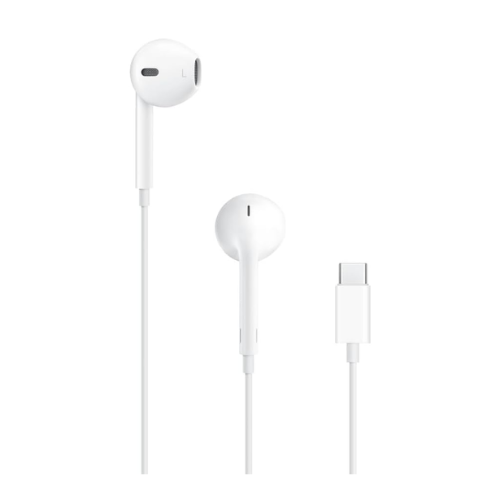 Apple EarPods (USB-C)Headphones🔊 High-Quality Audio: Engineered speakers maximize sound output and minimize sound loss, delivering impressive audio quality. 🎛️ Built-in Remote and Mic: Control music and video playback, adjust volume, and answer or end c