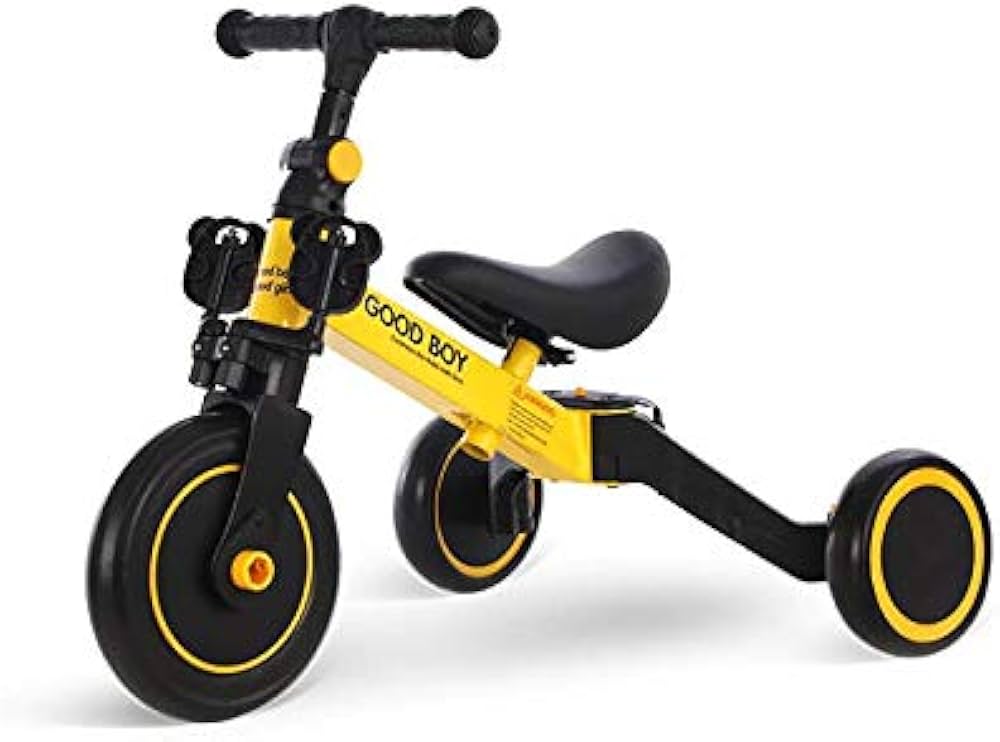 Good Boy 3 in 1 Toddler Balance Tricycle - Lightweight, Foldable Bike for Kids Ages 1-5Toys & GamesThe Good Boy 3 in 1 Toddler Balance Tricycle is the perfect choice for kids ages 1-5. With its 3 in 1 design, your child can choose between a tricycle, 2-wh